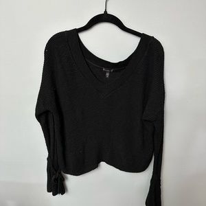 Black V neck sweater